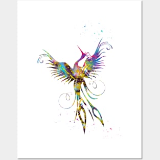 Phoenix bird Posters and Art